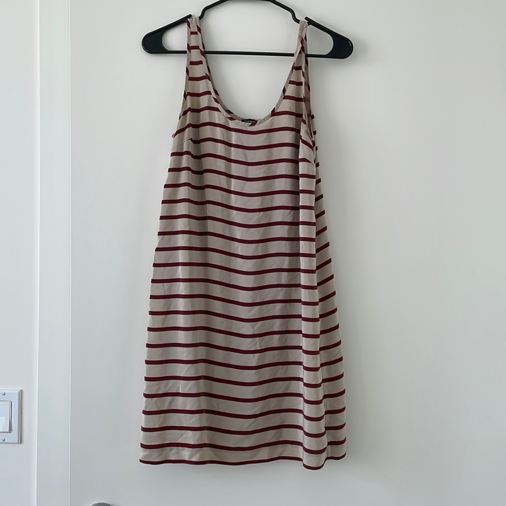 Club Monaco Striped Silk Dress